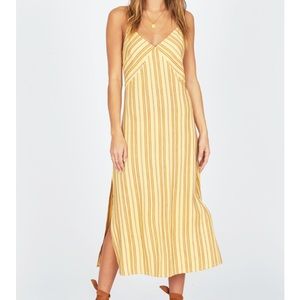 Amuse Society yellow midi dress